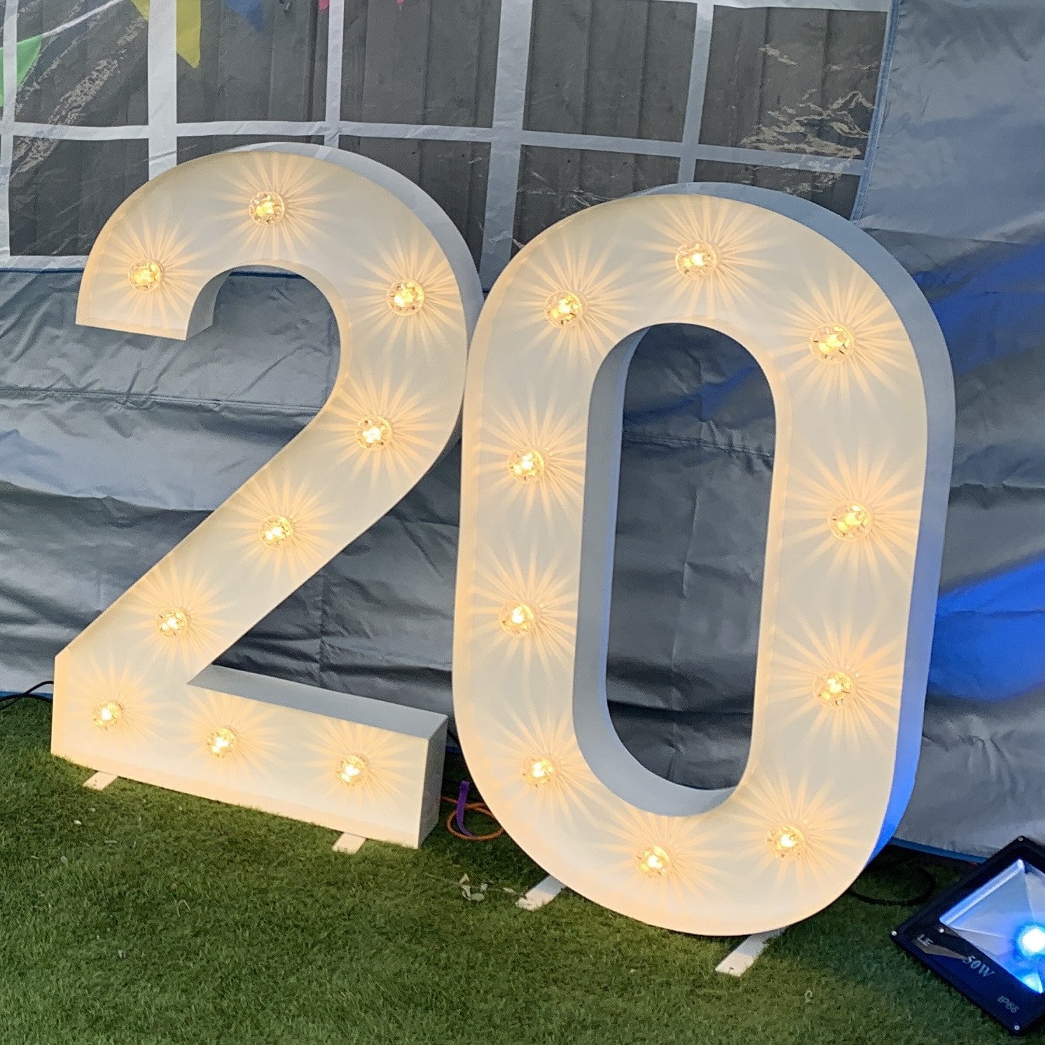 Light up 20 number hire