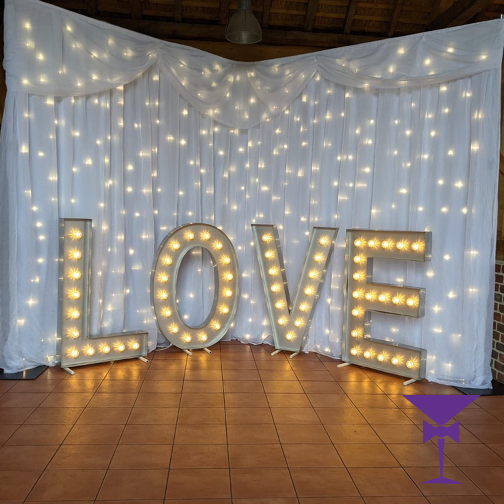 Starlit White LED Drape Hire in London & Surrey
