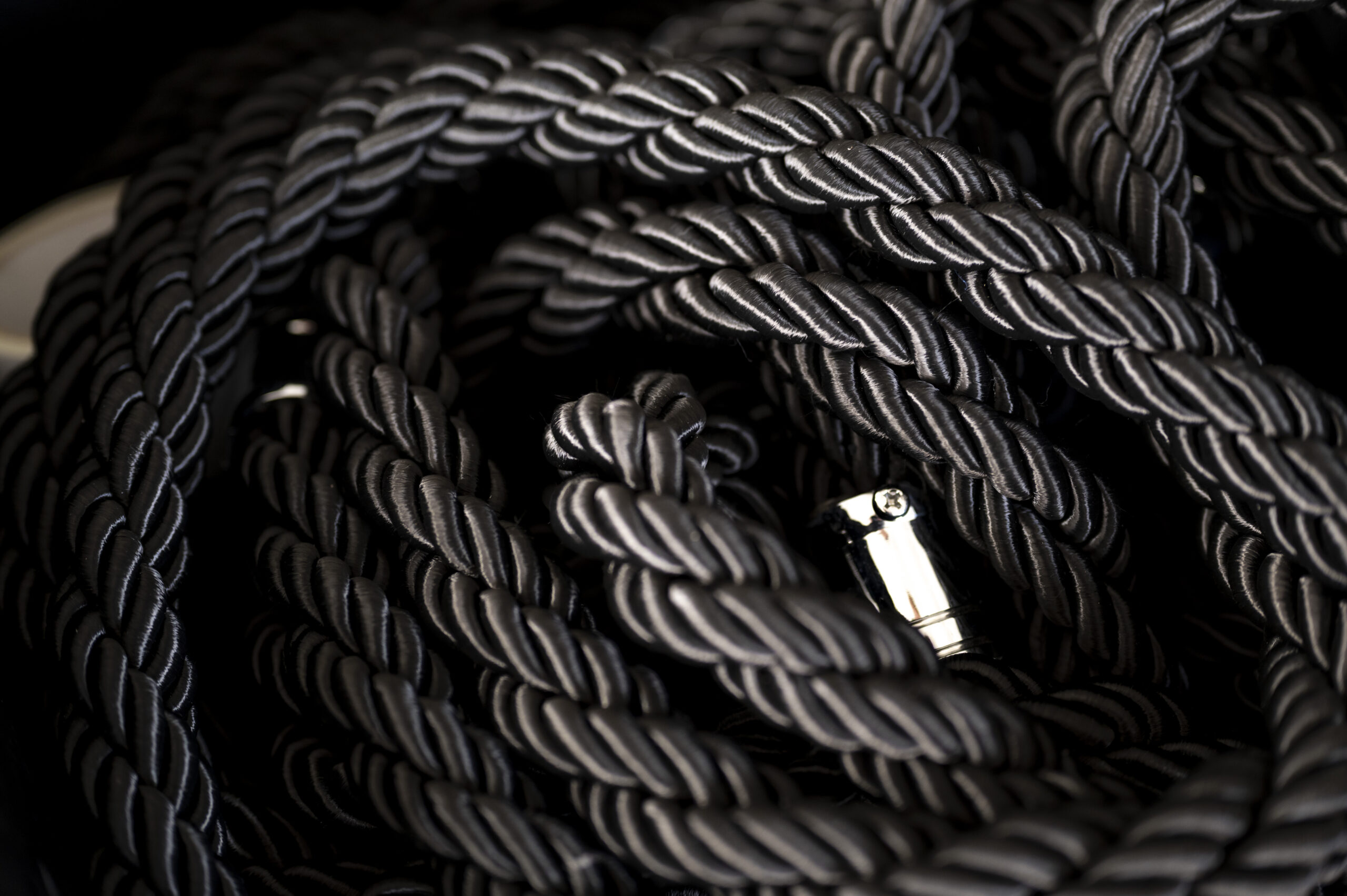 Luxury Black Barrier Ropes for hire in London