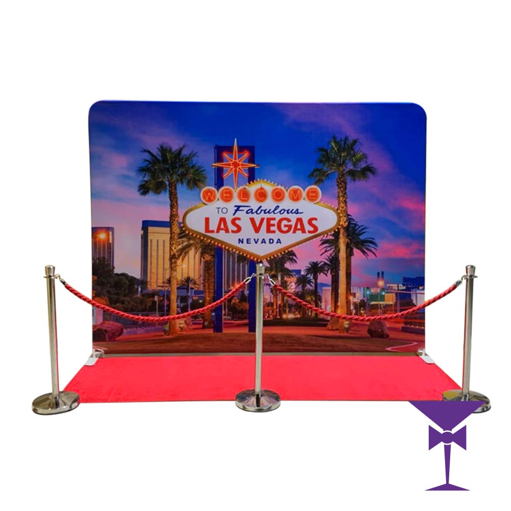 Las Vegas Backdrop Hire With Red Carpet Package