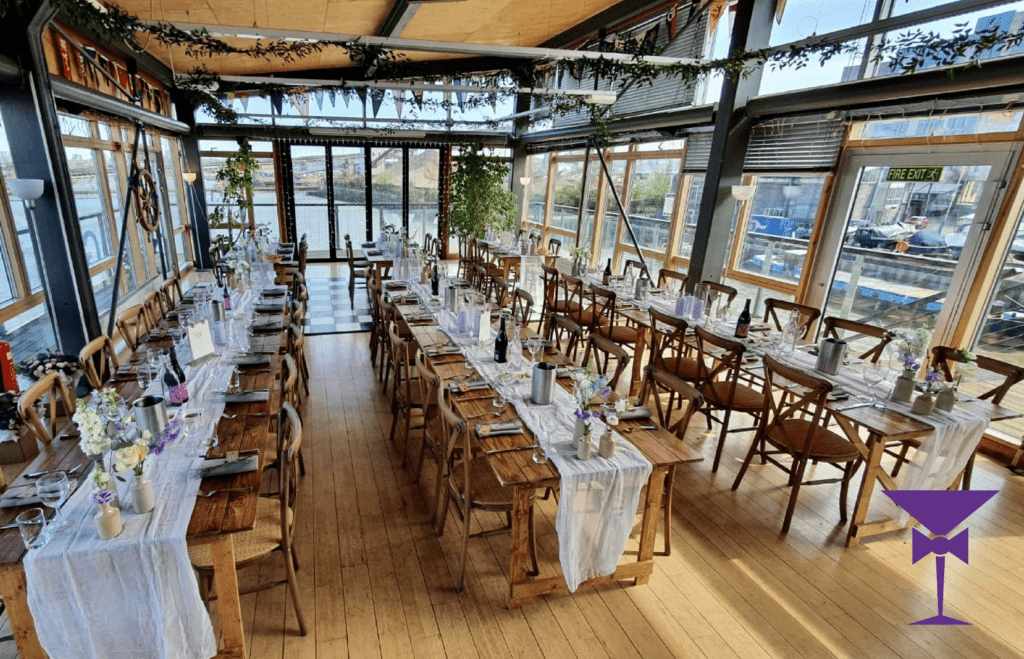 Greenwich Yacht Club Clubhouse Wedding Setup