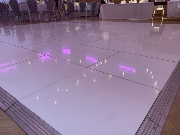 White Dance Floor Hire in London at the HAC