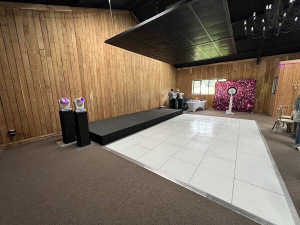 Plain White Dance Floor Hire - Image 4