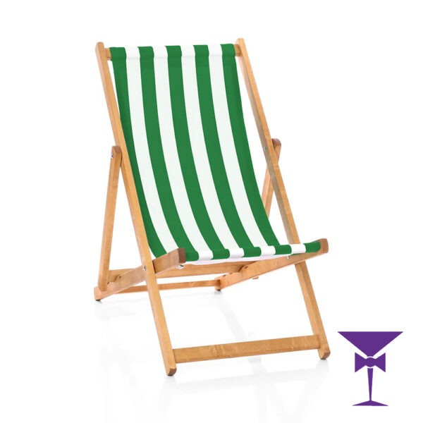 Hire Green & White Deck Chairs in London & South East