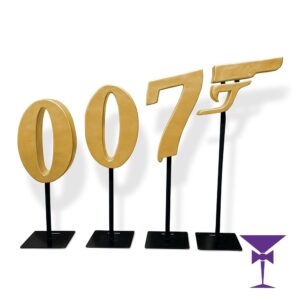 Gold 007 Number Prop