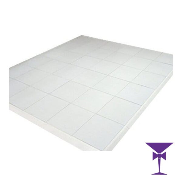 Plain White Dance Floor Hire - 10ft x 10ft