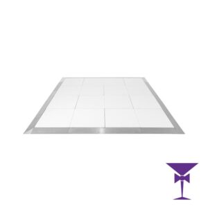 Plain White Dance Floor Hire - 12ft x 12ft