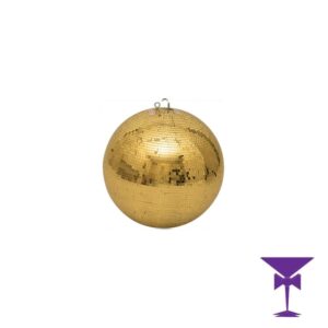 20cm (8″) Mirror Ball Gold