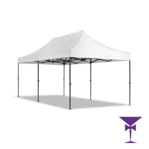 6 Metre x 3 Metre Gazebo White - Open Sided