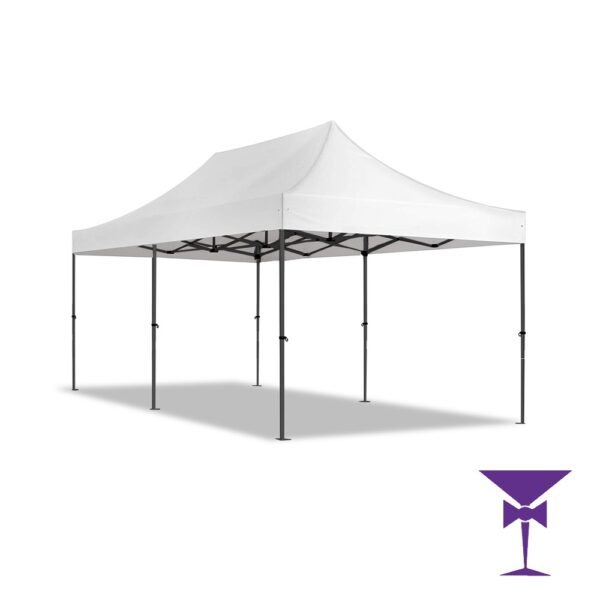 6 Metre x 3 Metre Gazebo White - Open Sided