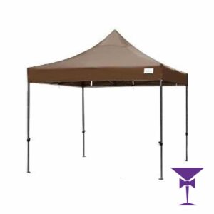 3 Metre x 3 Metre Gazebo Brown - Open Sided