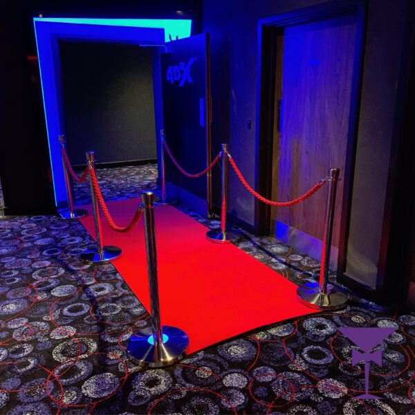 Red Carpet Package 3 - 1M X 3M Red Carpet Package - Silver Posts - Image 2