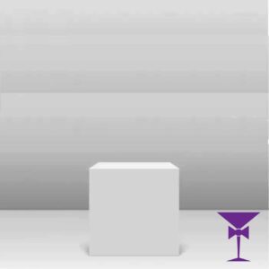 White Display Plinth Pedestal Hire - 30 x 30cm x 30cm