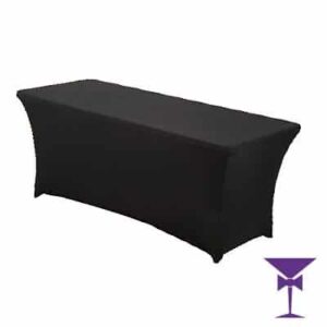6ft Trestle Table Hire With Black Cover