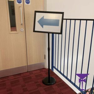 A3 Black Display Stand Hire