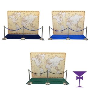 10ft Wide World Map Backdrop & Carpet Package