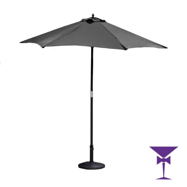 Canvas Parasol With Base - Image 3