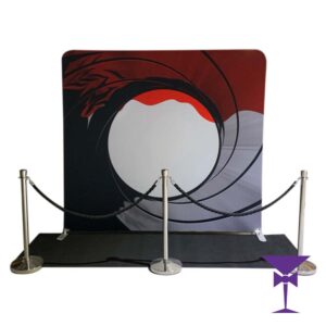 James Bond Blood Backdrop & Black Carpet Package