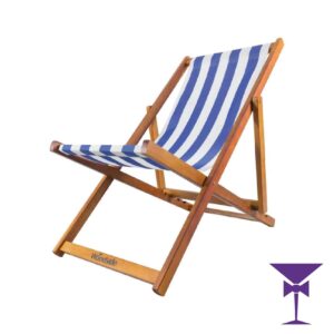Deck Chair - Blue & White Striped