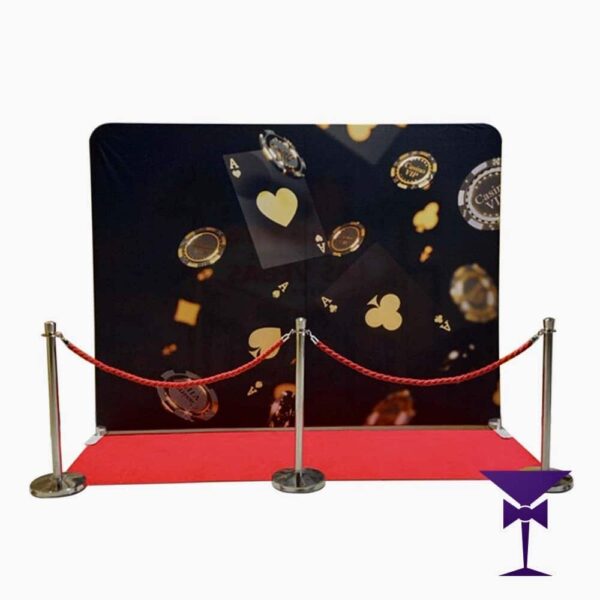 10ft Casino Backdrop & Carpet Package