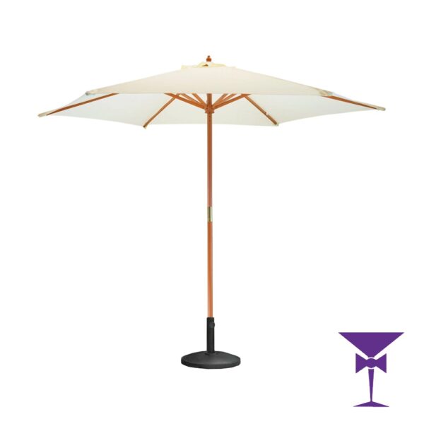 Canvas Parasol With Base - Image 4