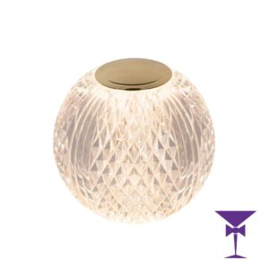 Crystal Globe LED Table Lamp - Medium
