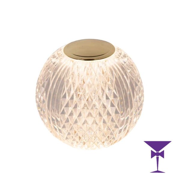 Crystal Globe LED Table Lamp - Medium