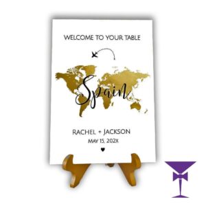 Custom Made Around The World Table Centrepieces
