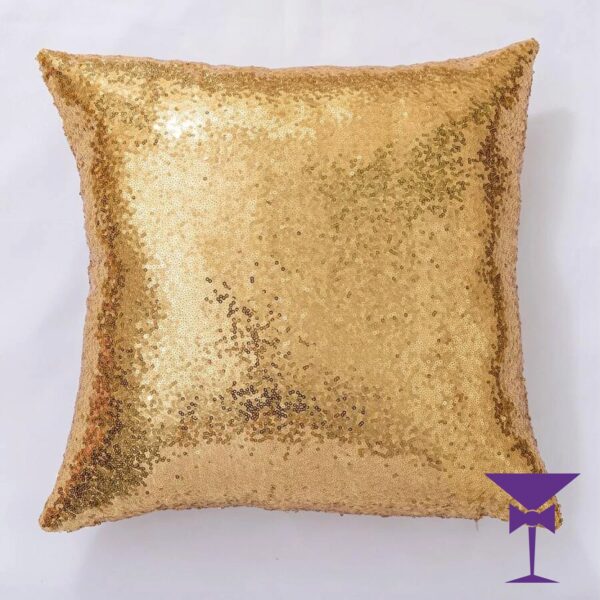 Gold Sequin Cushion - 45x45cm