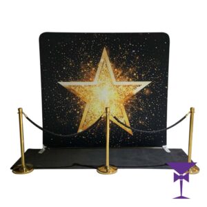 Gold Star Photo Backdrop & Carpet Package