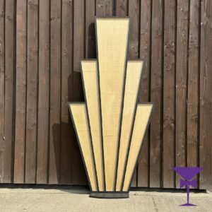 Great Gatsby Art Deco Starburst Prop (Gold & Black)