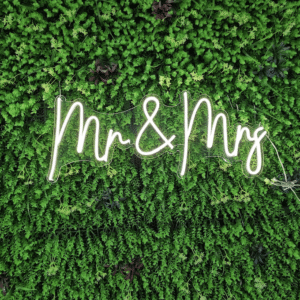 Mr & Mrs LED Neon Sign Hire (Sign Only)