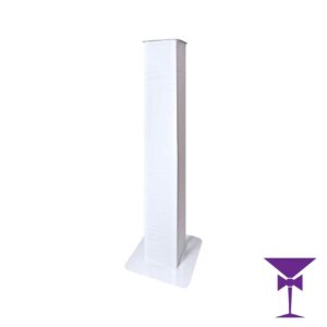White Novopro Height Adjustable Podium/Plinth Hire - PS1XL