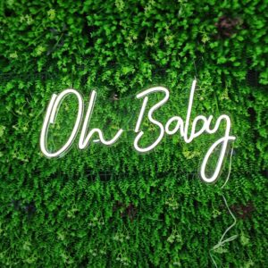 Oh Baby LED Neon Hire (Sign Only)