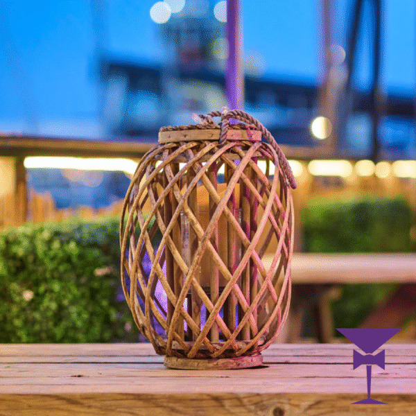 Rustic Wood Lantern - Large - Image 3
