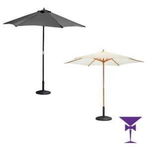 Canvas Parasol With Base