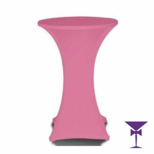 Poseur Table With Pink Cover