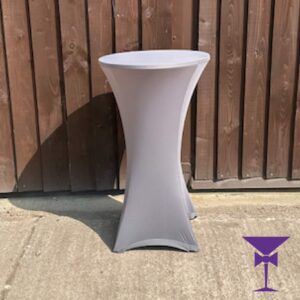 Poseur Table With Grey Cover