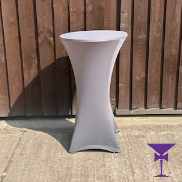 Poseur Table With Grey Cover