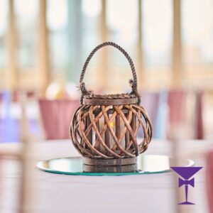 Rustic Wood Lantern - Small