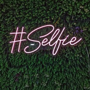 #Selfie LED Neon Sign Hire (Sign Only)