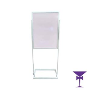 Silver A1 Signage Holder – No Weights