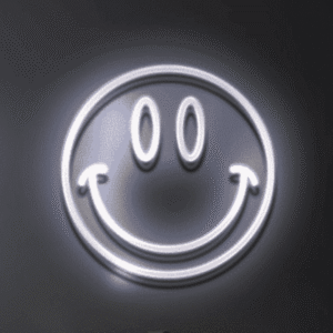 Smiley Face LED Neon Hire​ (Sign Only)