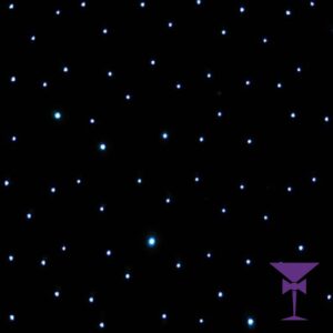 3m x 6m Black Starlit Drape & Framework Hire