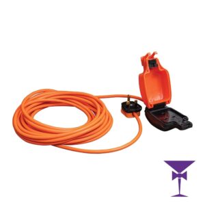 Weatherproof Single Socket Extension Cable - 10m