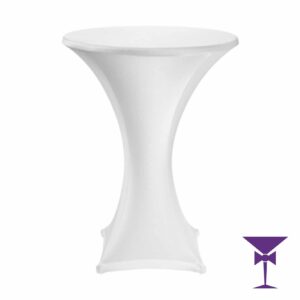 Poseur Table With White Cover