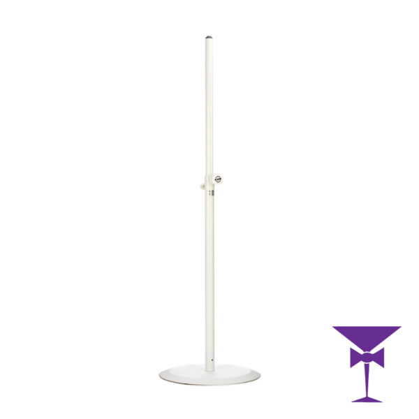K&M Round Base Speaker Stand - White