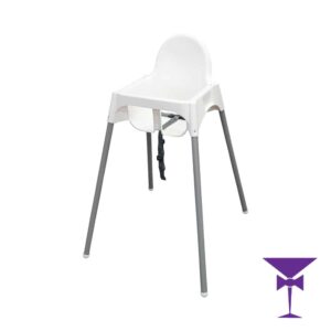 White Plastic High Chair