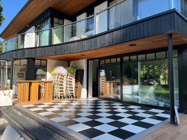 Outdoor dance floor for hire in Surrey & Surrounding areas.