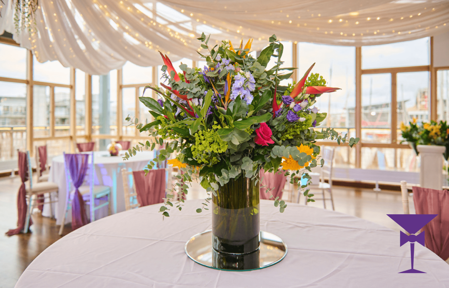 Floral Table Centrepieces Greenwich Yacht Club